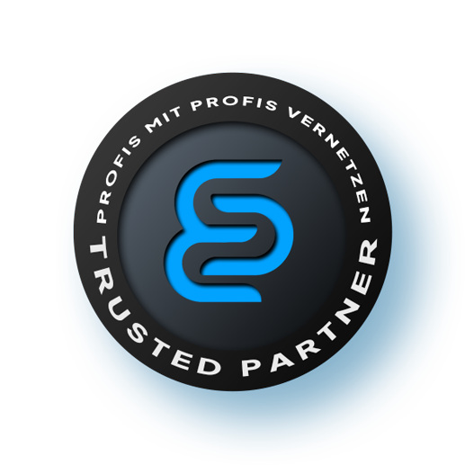 Trusted-Partner-Siegel von directpool – Symbol für geprüfte Fachbetriebe und verlässliche Partnerlösungen innerhalb der digitalen Plattform.